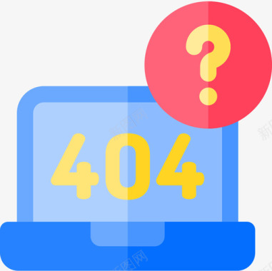 404错误支架8扁平图标图标