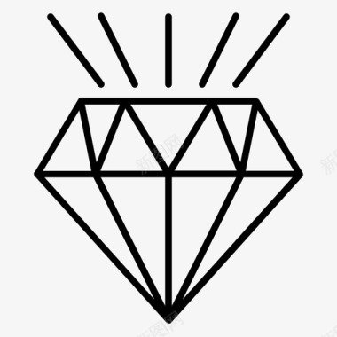 钻石商业商业内幕图标图标