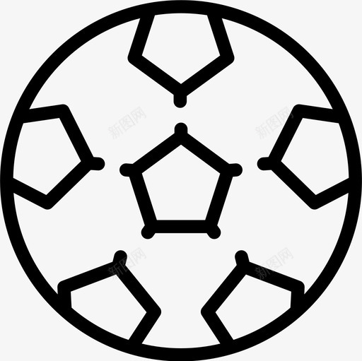 足球运动和游戏9直线型图标svg_新图网 https://ixintu.com 直线型 足球 运动和游戏9