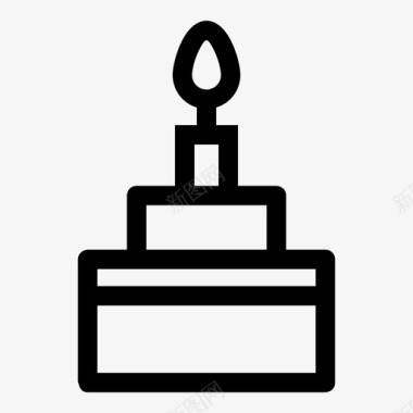 生日蛋糕庆祝食物图标图标