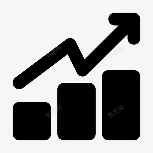 成长分析图表图标svg_新图网 https://ixintu.com 分析 商业 图表 成长 扎实 管理 统计