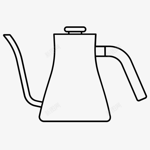 水壶咖啡师酿造图标svg_新图网 https://ixintu.com 咖啡 咖啡店 水壶 酿造 饮料
