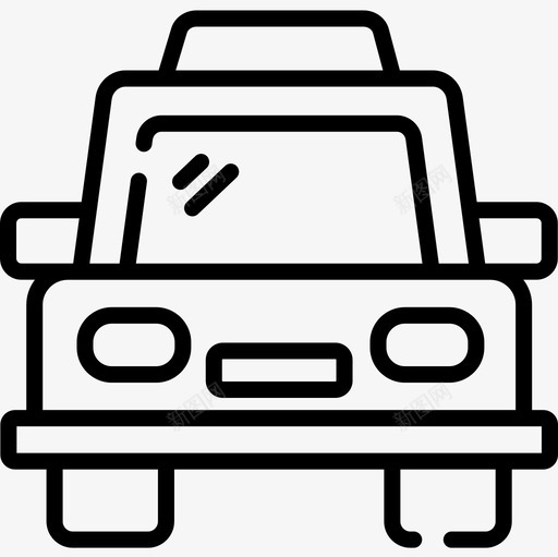 汽车旅行应用程序18线性图标svg_新图网 https://ixintu.com 旅行应用程序18 汽车 线性