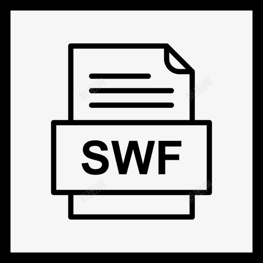 swf文件文件图标文件类型格式svg_新图网 https://ixintu.com 41种 swf 图标 文件 格式 类型