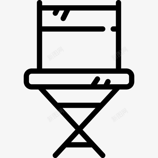 椅子电影3直线型图标svg_新图网 https://ixintu.com 椅子 电影 直线 线型