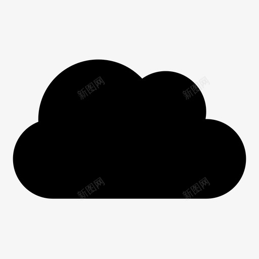 云数据自然图标svg_新图网 https://ixintu.com 云 天气 存储 数据 自然
