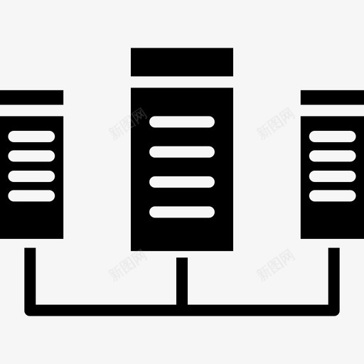 数据库数据科学3固体图标svg_新图网 https://ixintu.com 固体 数据库 数据科学3