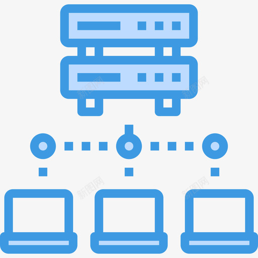 服务器计算机网络5蓝色图标svg_新图网 https://ixintu.com 服务器 蓝色 计算机网络5