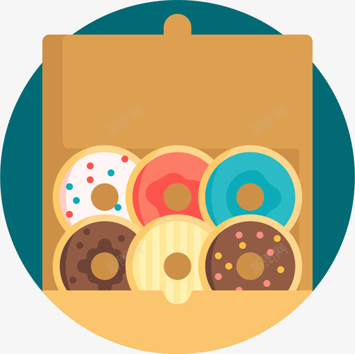 甜甜圈拿走22个平的图标svg_新图网 https://ixintu.com 22个 平的 拿走 甜甜圈
