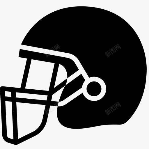 头盔美式足球运动图标svg_新图网 https://ixintu.com 制服 头盔 美式足球 运动 运动器材