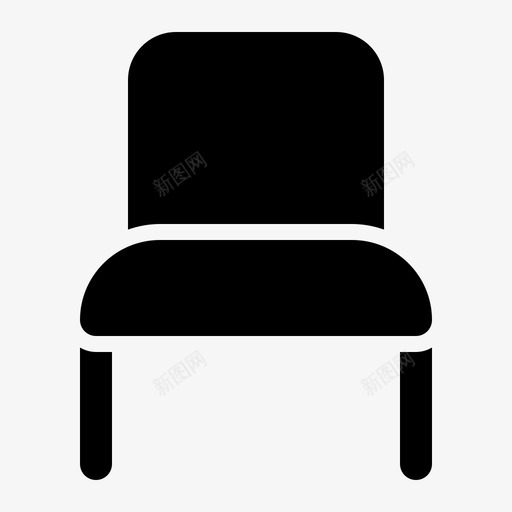 椅子家具奢侈品图标svg_新图网 https://ixintu.com 办公室 奢侈品 家具 房间 椅子