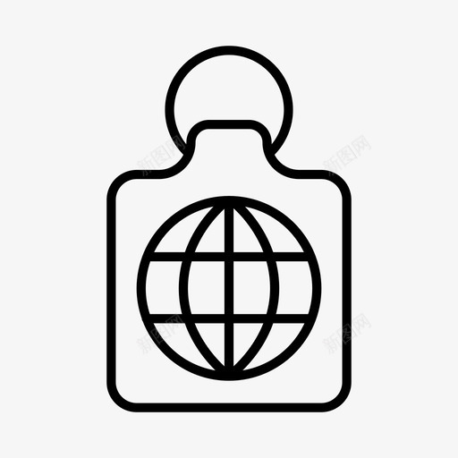 行李牌假日旅游图标svg_新图网 https://ixintu.com 假日 度假 旅游 行李牌