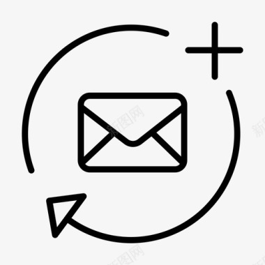 电子邮件添加业务图标图标