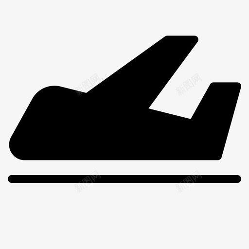 跑道机场航班图标svg_新图网 https://ixintu.com 机场 标志 航班 跑道 降落 飞机