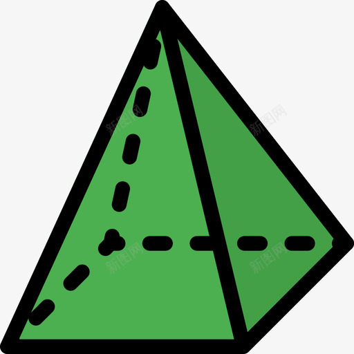 金字塔形状13线性颜色图标svg_新图网 https://ixintu.com 形状13 线性颜色 金字塔