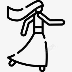 印度演员舞蹈演员印度共和国第三天直系图标高清图片