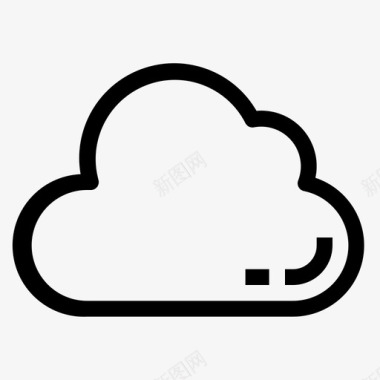 云存储天气图标图标