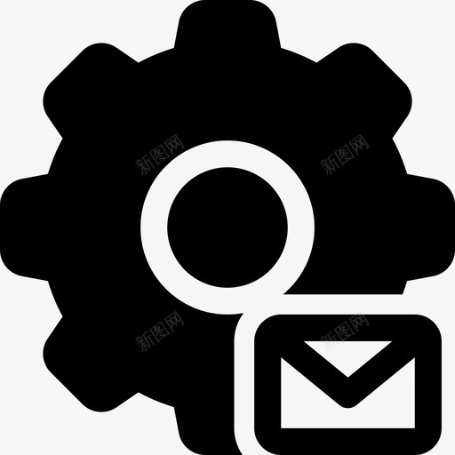 电子邮件设置齿轮信封图标svg_新图网 https://ixintu.com 信封 机械 电子邮件设置 设置填充 轮子 齿轮