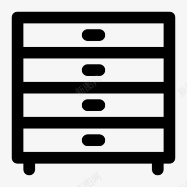 抽屉橱柜家具图标图标
