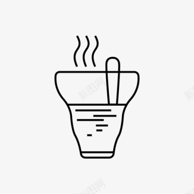 热罗布斯塔饮料咖啡图标图标