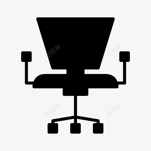 椅子家具办公室图标svg_新图网 https://ixintu.com 办公室 家具 椅子 雕文