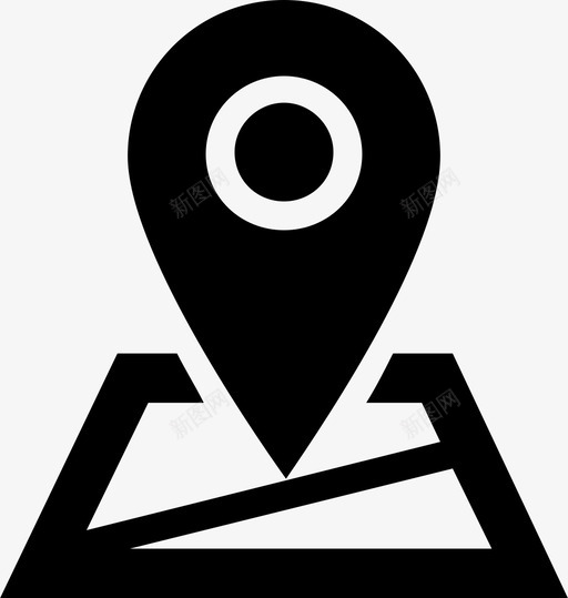 地图gps位置图标svg_新图网 https://ixintu.com gps 位置 地图 导航 标记
