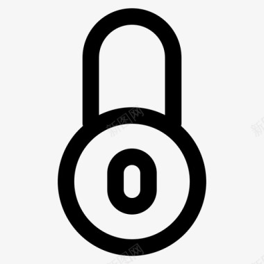 锁定挂锁密码图标图标