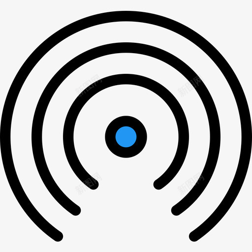 Wifi基本图标5线性颜色svg_新图网 https://ixintu.com Wifi 基本图标5 线性颜色