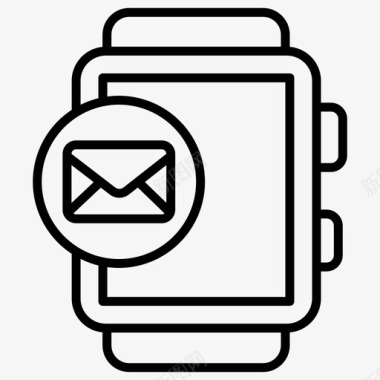 邮件信件智能手表图标图标