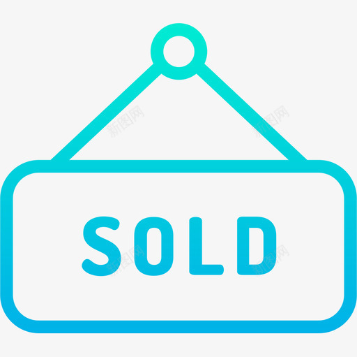 出售房地产150梯度图标svg_新图网 https://ixintu.com 出售 房地产 梯度