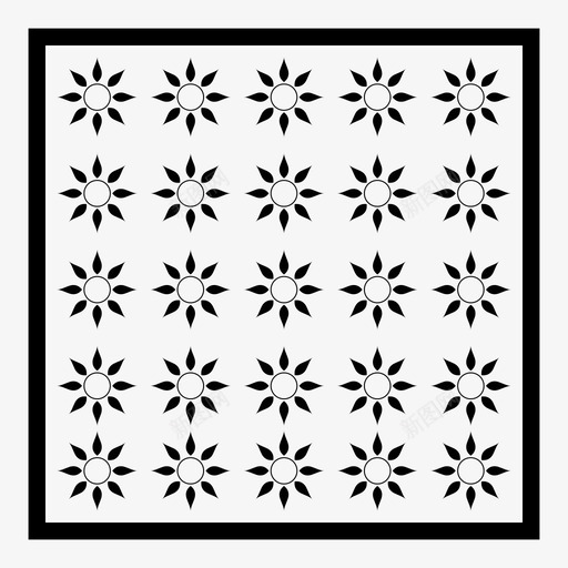 图案画笔填充图标svg_新图网 https://ixintu.com 几何 图案 填充 瓷砖 画笔 花朵