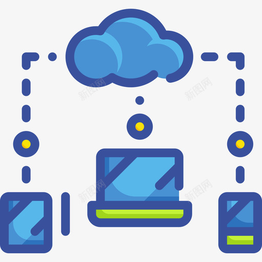 云云技术15线颜色图标svg_新图网 https://ixintu.com 技术 颜色