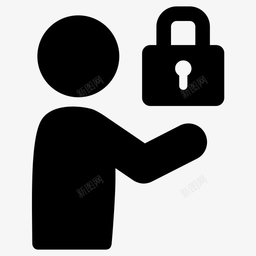 锁隐私保护图标svg_新图网 https://ixintu.com 保护 安全 隐私