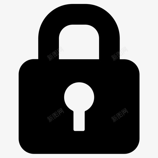安全访问锁定图标svg_新图网 https://ixintu.com 安全 密码 挂锁 访问 锁定