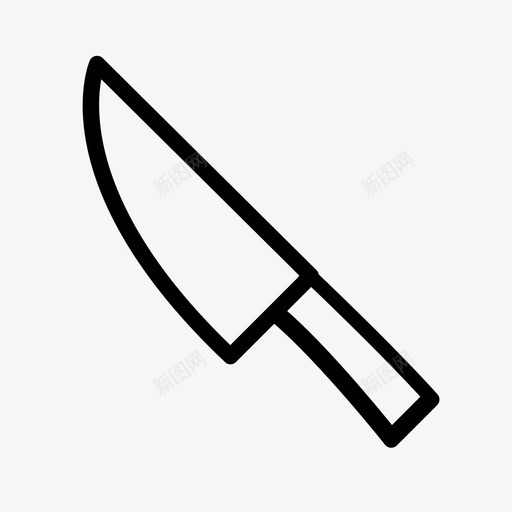 刀切刀餐具图标svg_新图网 https://ixintu.com 刀 切刀 厨房用具 餐具