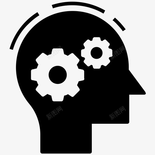 头脑风暴大脑发展创造性大脑图标svg_新图网 https://ixintu.com 企业家字形矢量图标集 创造性大脑 创造性思维 大脑发展 头脑风暴 思维过程