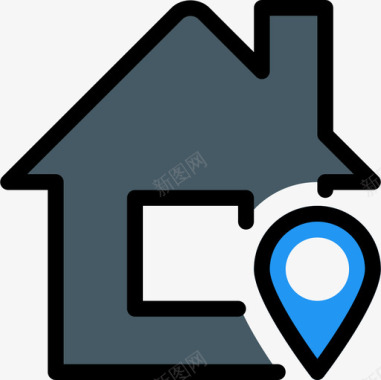 住宅房地产110线性颜色图标图标