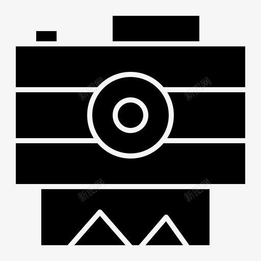 照相机摄影录音图标svg_新图网 https://ixintu.com 度假 录音 摄影 照相机