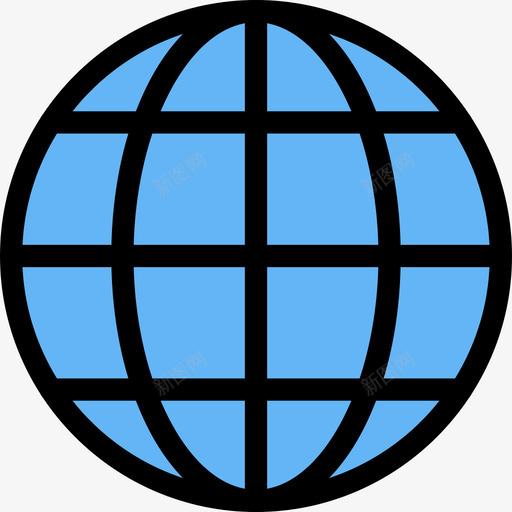 全球基本图标5线颜色svg_新图网 https://ixintu.com 全球 图标 基本 颜色
