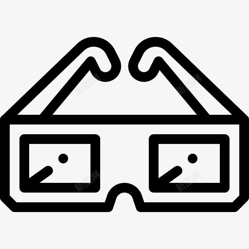 3d眼镜mall25线性图标svg_新图网 https://ixintu.com 3d眼镜 mall25 线性