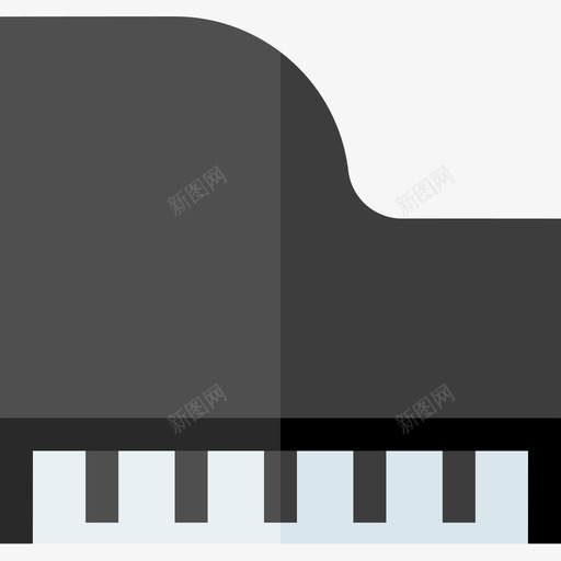 钢琴创意工具31扁平图标svg_新图网 https://ixintu.com 创意 工具 扁平 钢琴