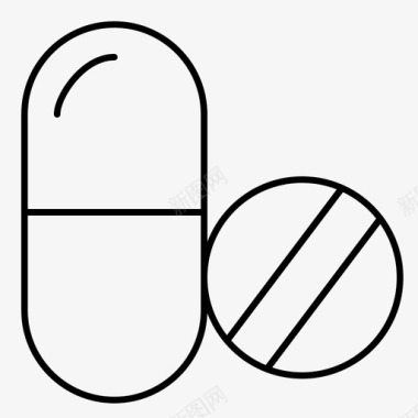 药品药片片剂图标图标