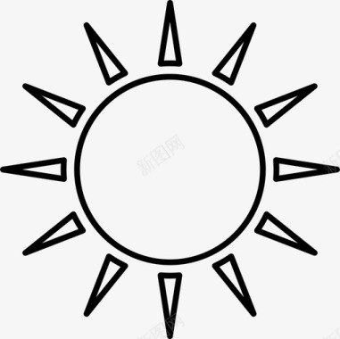 太阳白天阳光图标图标
