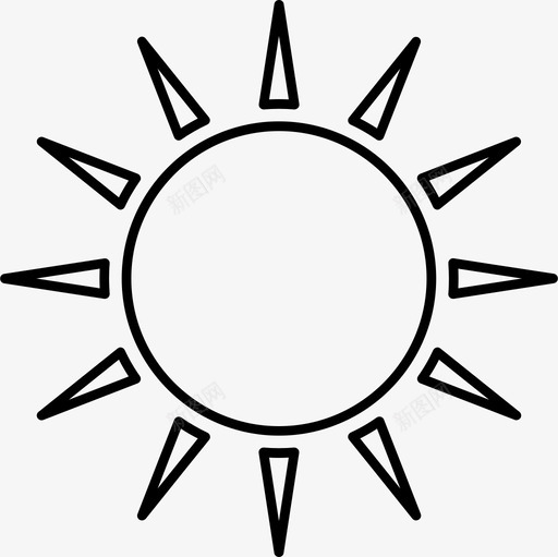 太阳白天阳光图标svg_新图网 https://ixintu.com 太阳 生日 白天 阳光