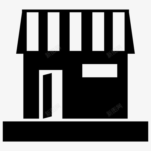 商店建筑商业图标svg_新图网 https://ixintu.com 商业 商店 建筑
