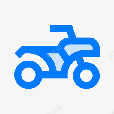 摩托车摩托车2蓝色图标图标