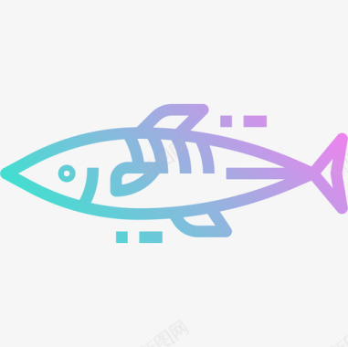 鱼73号餐厅梯度图标图标