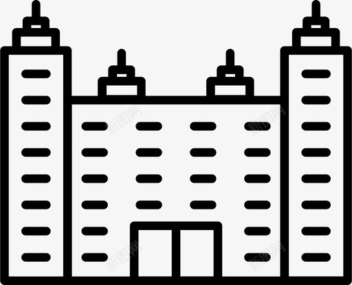 建筑城市办公室图标svg_新图网 https://ixintu.com 元素 办公室 城市 塔楼 建筑