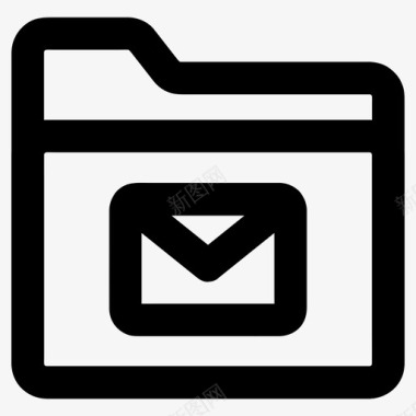 邮件文件夹电子邮件文件图标图标