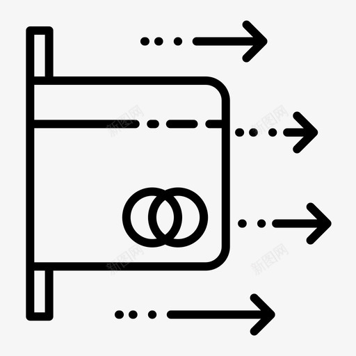 卡片账单发票图标svg_新图网 https://ixintu.com 付款 卡片 发票 取款 收据 账单